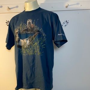 River Otters 🦦 Tee Shirt Akron Zoo XL